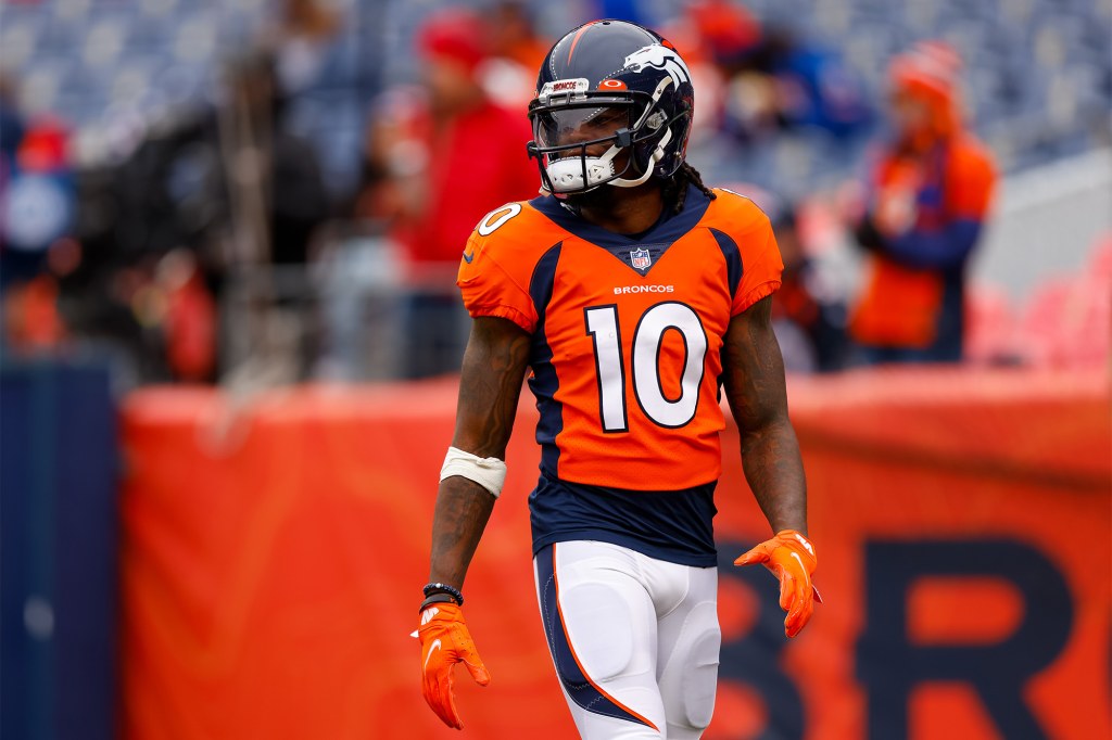 Picture of: Broncos’ Jerry Jeudy arrested for criminal tampering